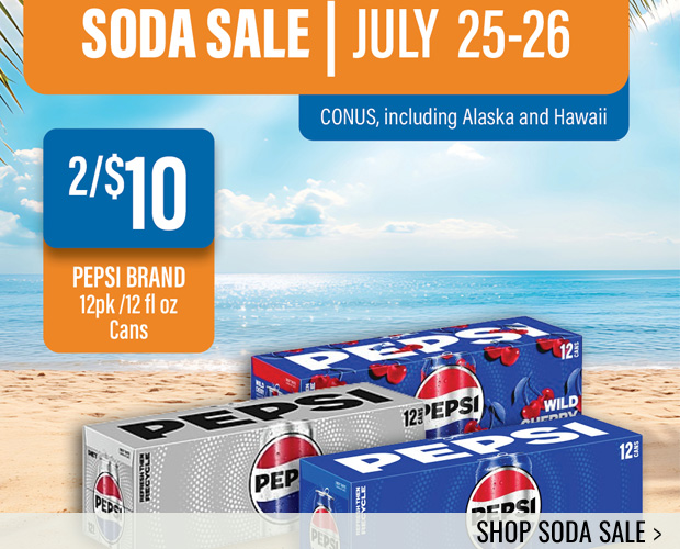 Shop Soda Sale